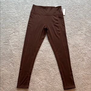 Victoria’s Secret Brown High Waisted Super Soft Pocket Legging Size 10